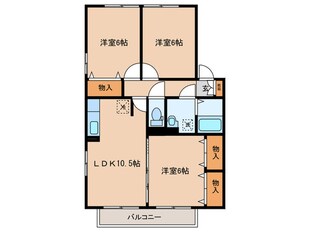 ウィステリアウィルモア　Ⅰ棟の物件間取画像